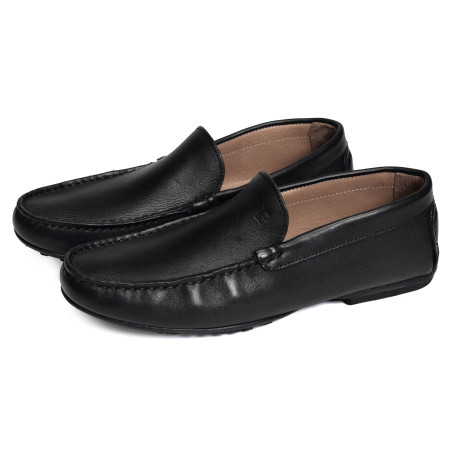 SA175 Noir, Mocassins Pierre Cardin