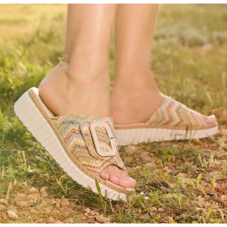 69253 Multicolore, Mules Rieker
