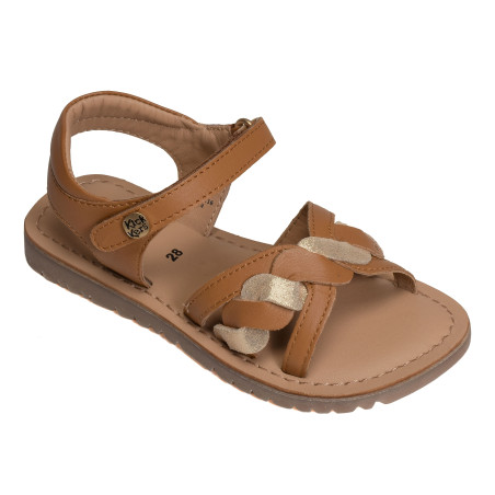 BETTY Camel Or, Sandales plates & Nu-Pieds Kickers