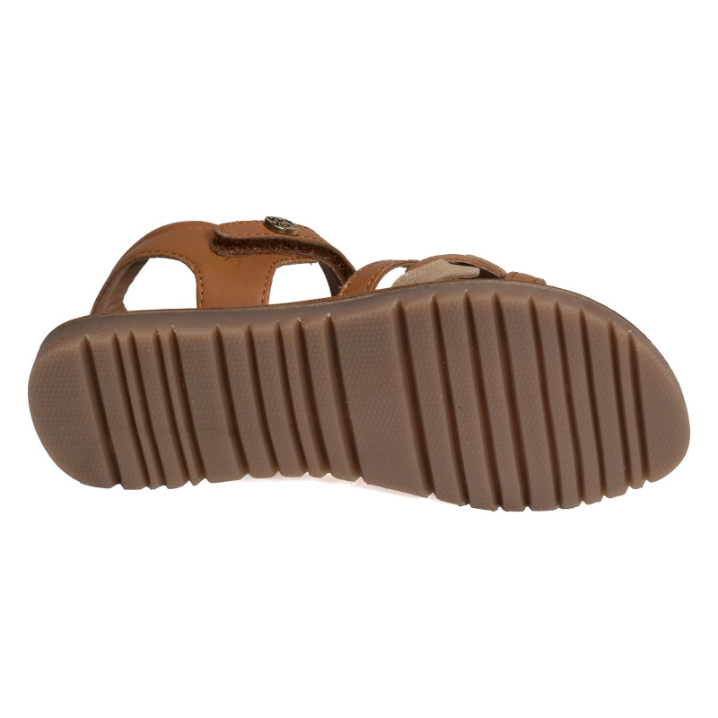 BETTY Camel Or, Sandales plates & Nu-Pieds Kickers