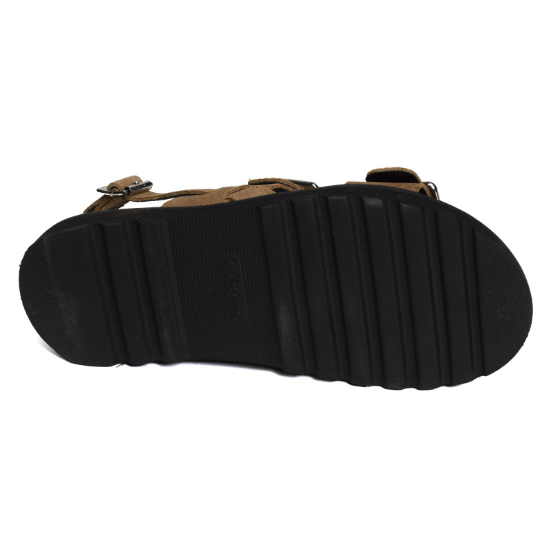 NEOSUMMER Marron Clair, Sandales plates Kickers
