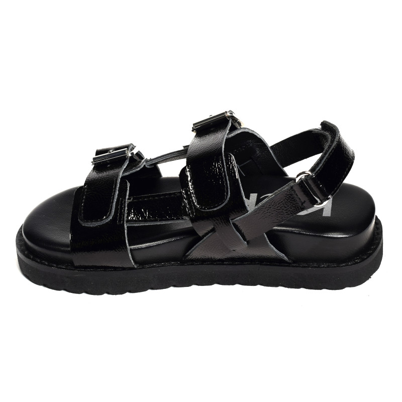 NEOSUMMER KID Noir, Sandales plates Kickers