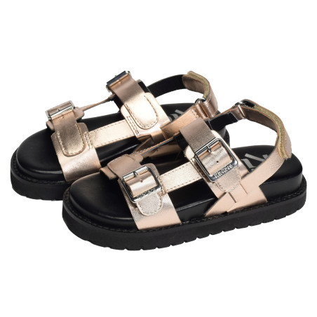 NEOSUMMER KID Or Rose, Sandales plates Kickers