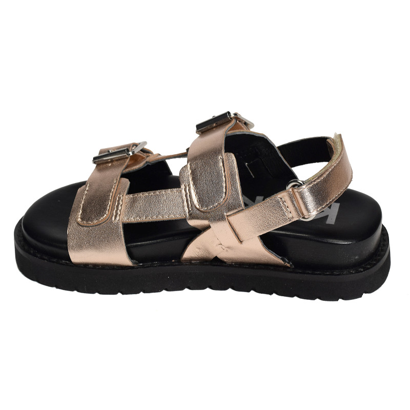 NEOSUMMER KID Or Rose, Sandales plates Kickers