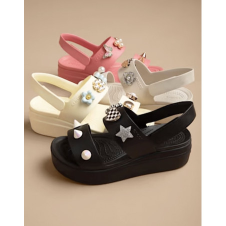 BROOKLYN 4U Noir, Sandalettes Crocs
