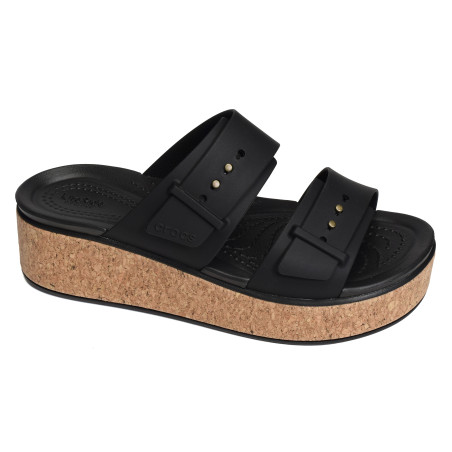 BROOKLYN CORK BUCKLE Noir, Mules Crocs