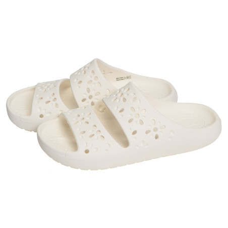 CLASSIC FLORAL CUT OUT SANDAL Blanc, Claquettes Crocs