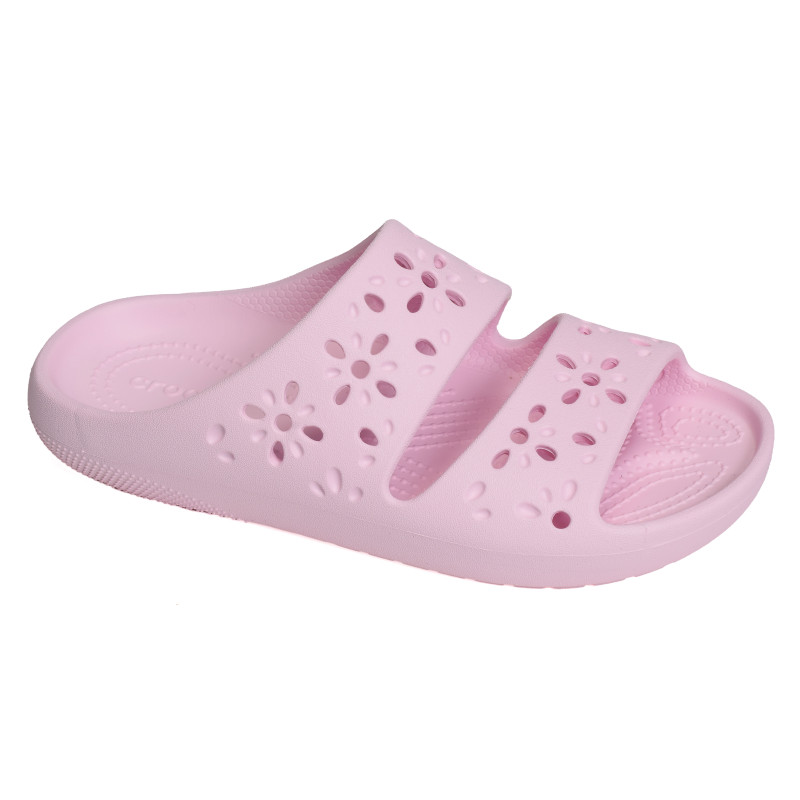 CLASSIC FLORAL CUT OUT SANDAL Rose Clair, Claquettes Crocs