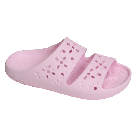 CLASSIC FLORAL CUT OUT SANDAL Rose Clair, Claquettes Crocs