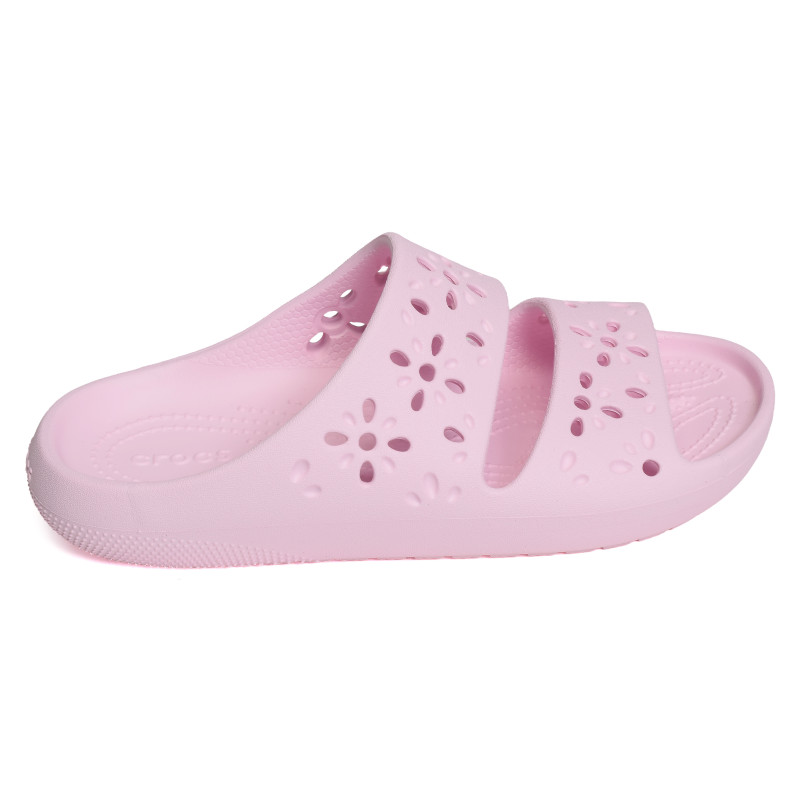 CLASSIC FLORAL CUT OUT SANDAL Rose Clair, Claquettes Crocs