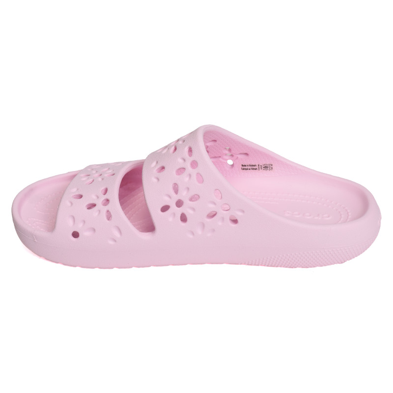 CLASSIC FLORAL CUT OUT SANDAL Rose Clair, Claquettes Crocs