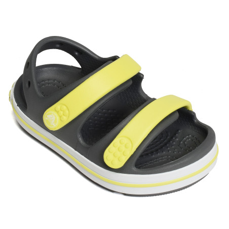 CROCBAND CRUISER SANDAL BOY Gris Jaune, Sandalettes Crocs