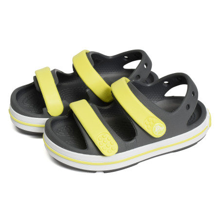 CROCBAND CRUISER SANDAL BOY Gris Jaune, Sandalettes Crocs