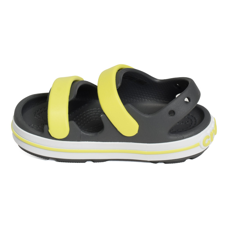 CROCBAND CRUISER SANDAL BOY Gris Jaune, Sandalettes Crocs