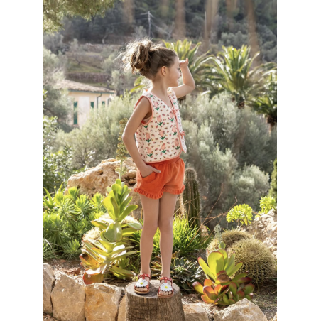 PLAGETTE BIG FLO Rouge, Sandales plates & Nu-Pieds Pom d'Api