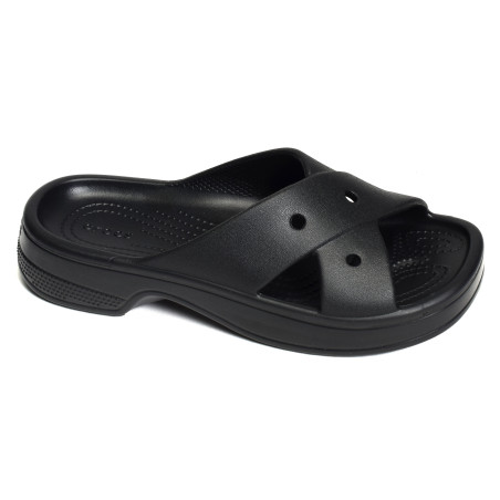 CROSS STRAP Noir, Claquettes Crocs