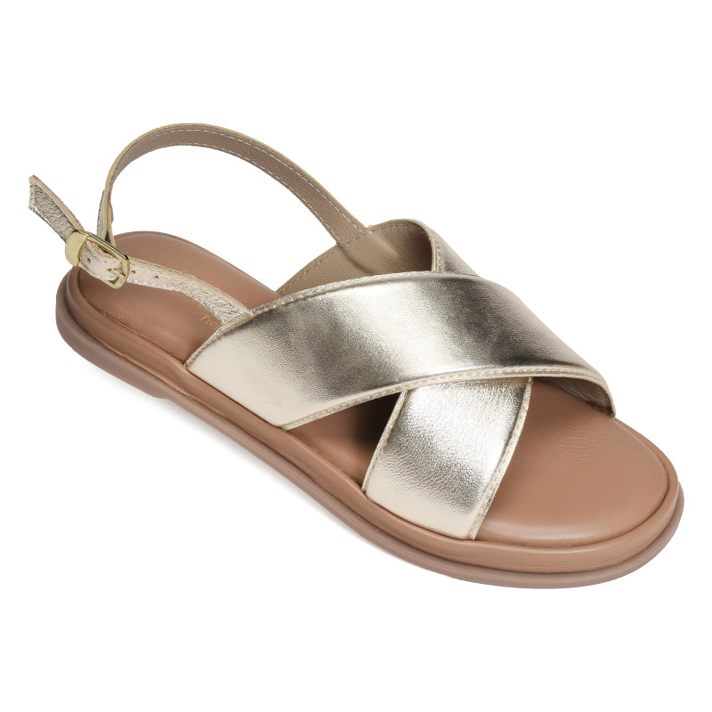 SH1309 Gold, Sandales plates Atelier Tropézien