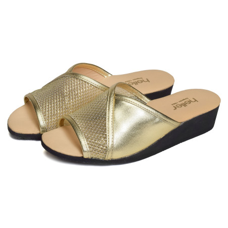 YNA Platine, Mules Heller