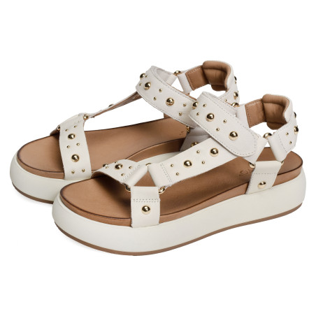 A96044 Blanc, Nu-Pieds à plateforme Inuovo