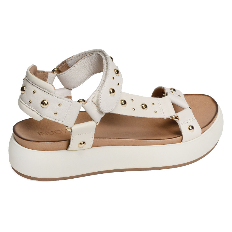 A96044 Blanc, Nu-Pieds à plateforme Inuovo