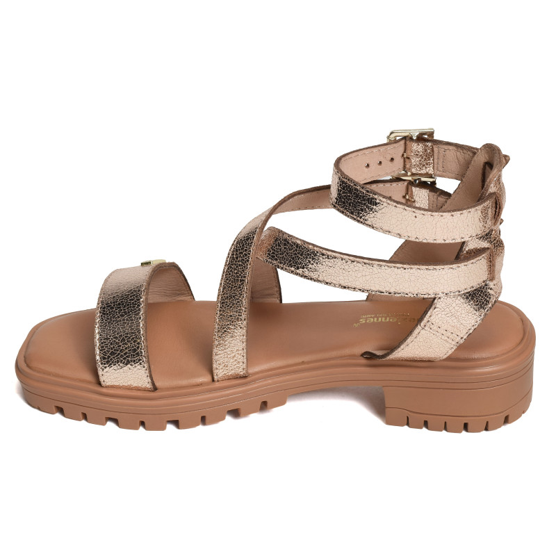 HURSULA Or, Nu-Pieds à talon Les Tropéziennes