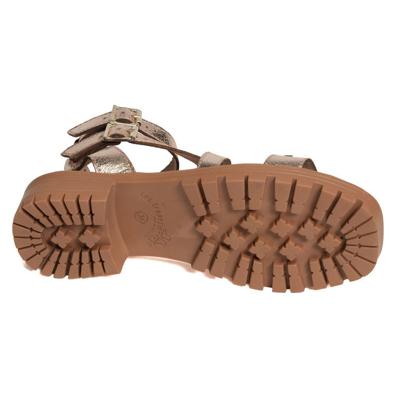HURSULA Or, Nu-Pieds à talon Les Tropéziennes