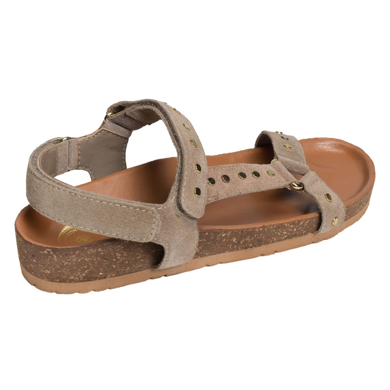 ST25 Taupe, Sandales plates Atelier Tropézien