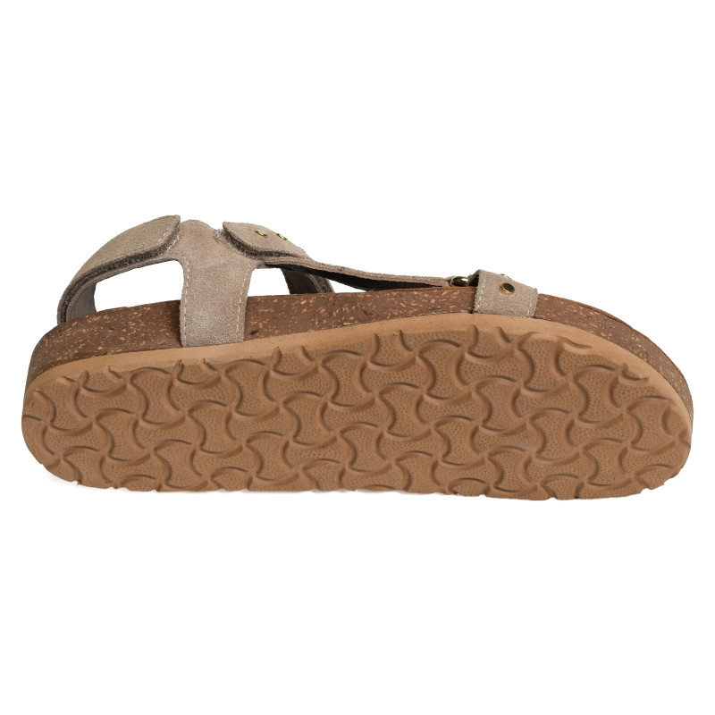 ST25 Taupe, Sandales plates Atelier Tropézien