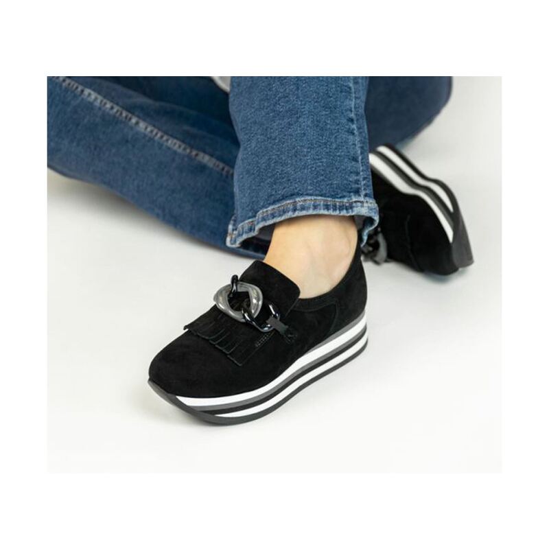 ADAYA Noir, Mocassins Softwaves