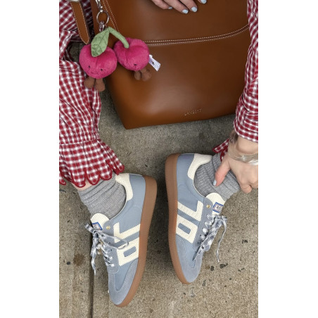 GHOST SUEDE Bleu, Sneakers basses Back 70