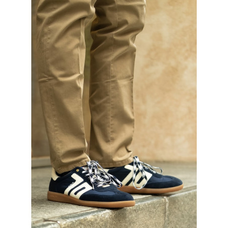 GHOST SUEDE MEN Marine, Sneakers basses Back 70