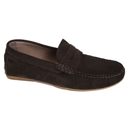 M09 Marron, Mocassins Pierre Cardin