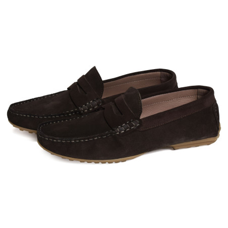 M09 Marron, Mocassins Pierre Cardin