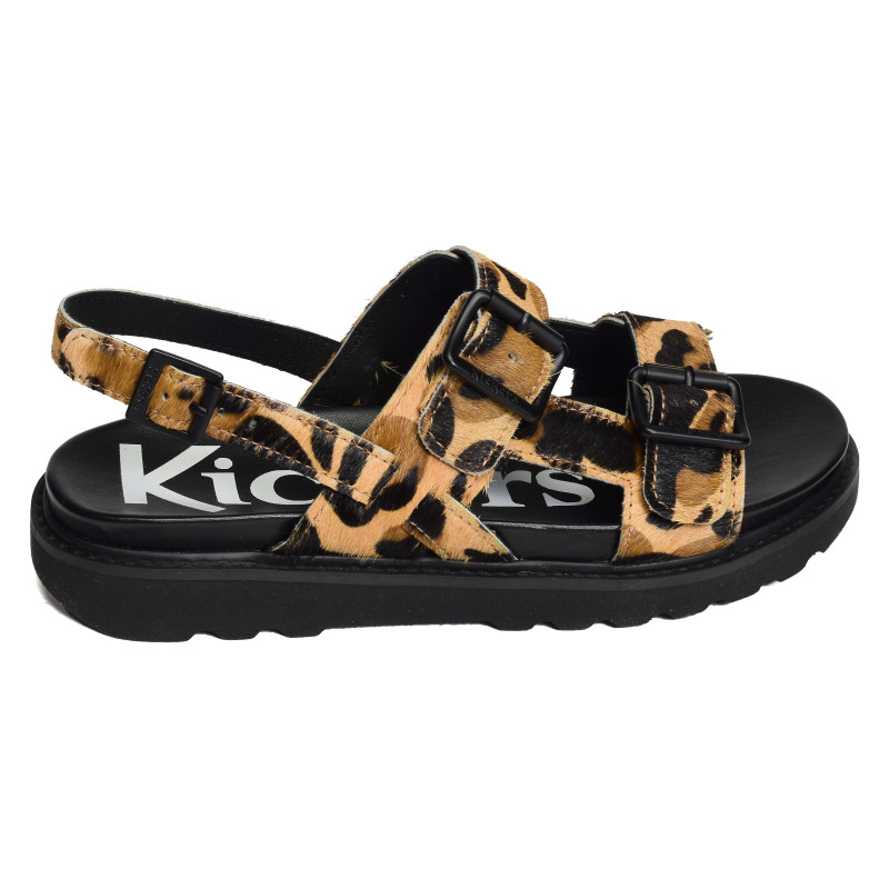 NEOSUMMER Léopard, Sandales plates Kickers