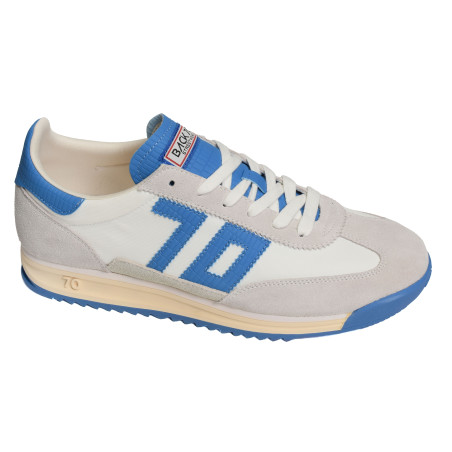 BARKLEY JOGGER MEN Blanc Bleu, Baskets running Back 70