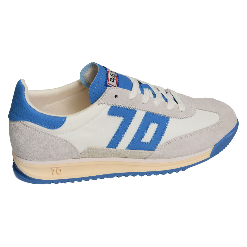 BARKLEY JOGGER MEN Blanc Bleu, Baskets running Back 70