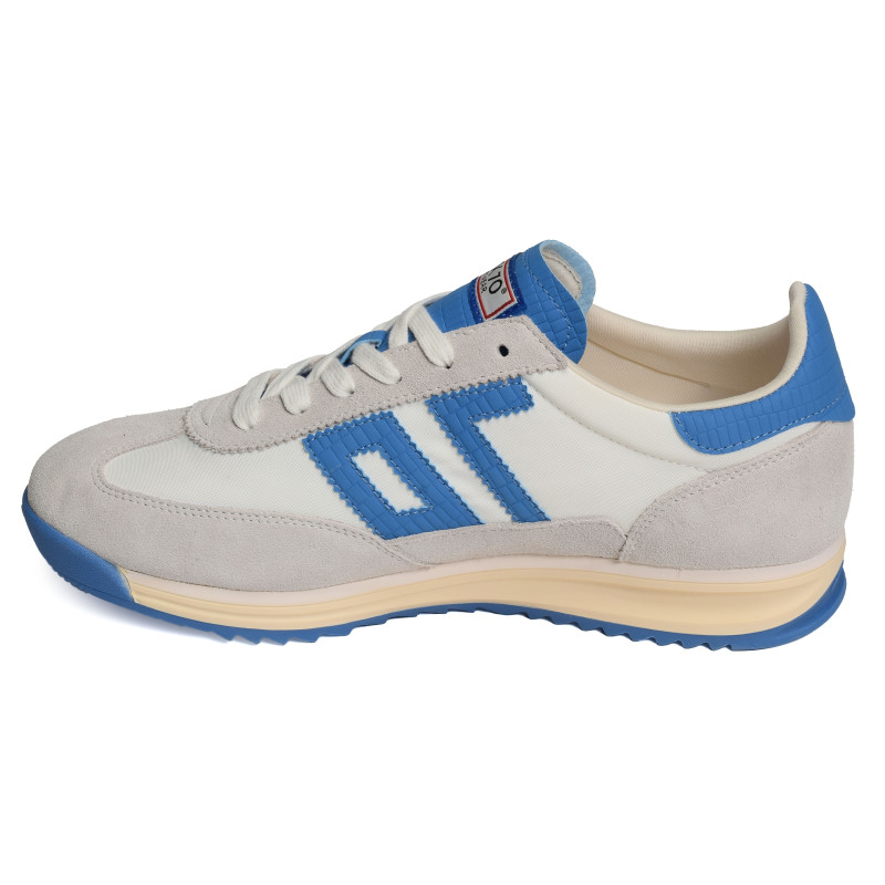 BARKLEY JOGGER MEN Blanc Bleu, Baskets running Back 70