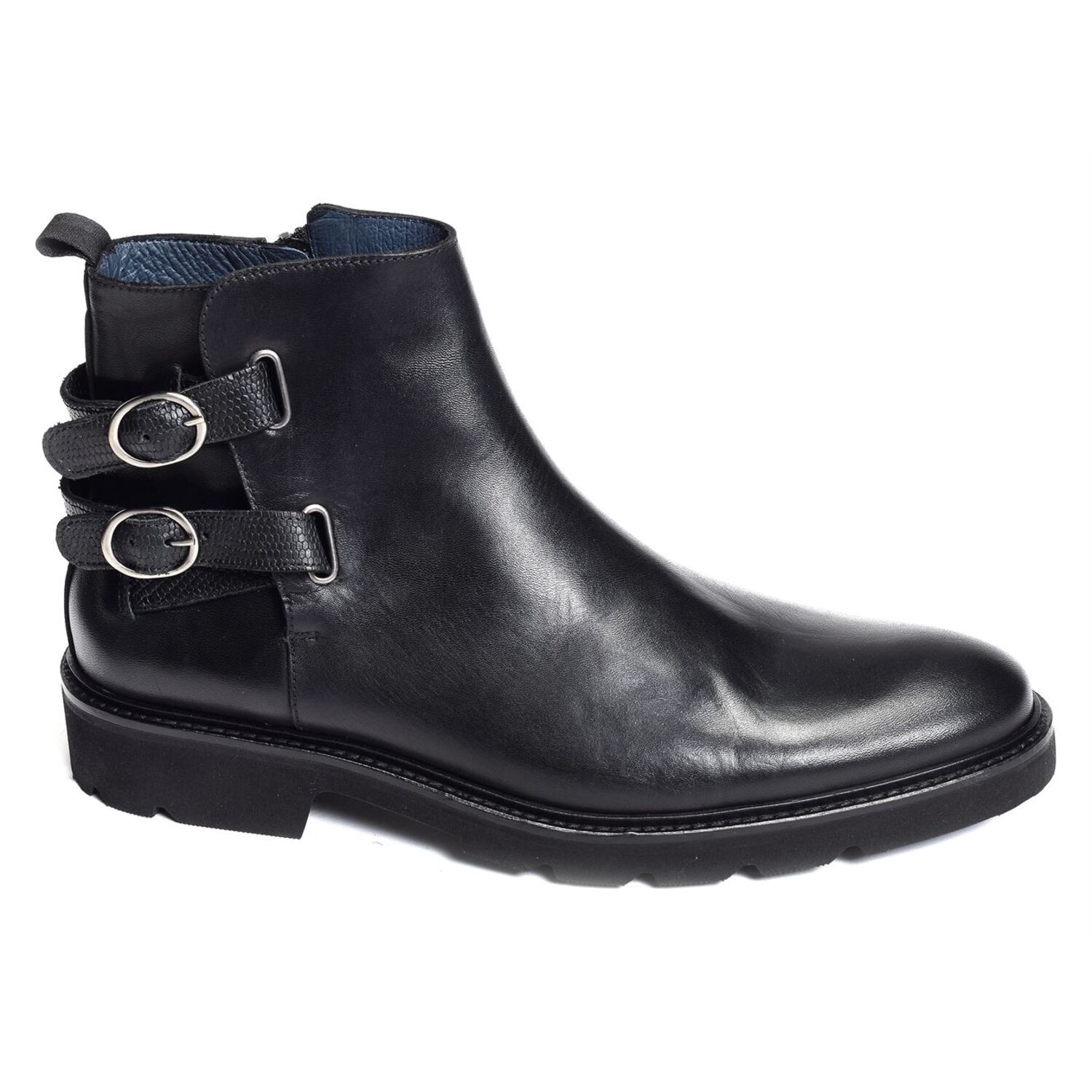 Bottines Brett & Sons Marron - Taille 42, Cuir, Style à Enfiler