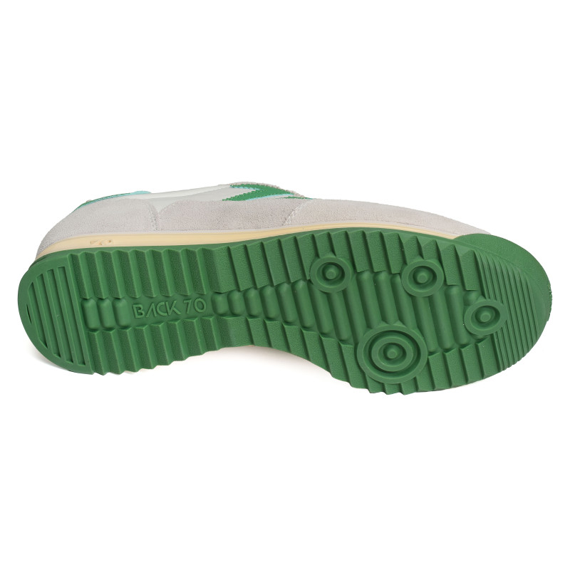 BARKLEY JOGGER MEN Blanc Vert, Baskets running Back 70