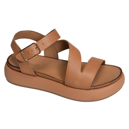 A96001 Marron, Nu-Pieds à plateforme Inuovo