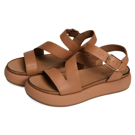A96001 Marron, Nu-Pieds à plateforme Inuovo