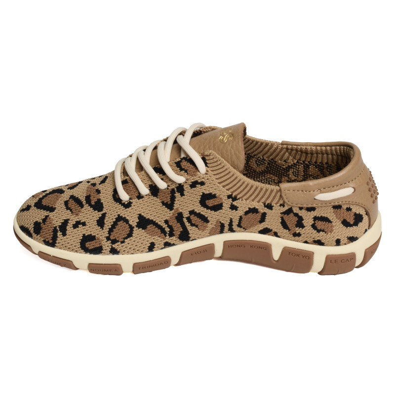 JAZARIA Camel Léopard, Chaussures basses TBS