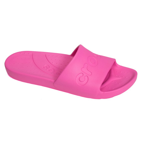 CROCS SLIDE Rose Fluo, Claquettes Crocs