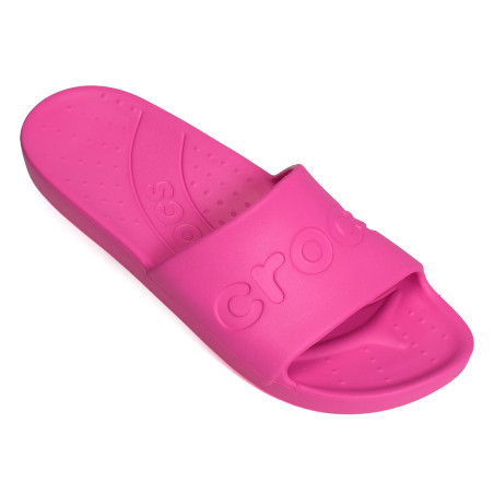 CROCS SLIDE Rose Fluo, Claquettes Crocs
