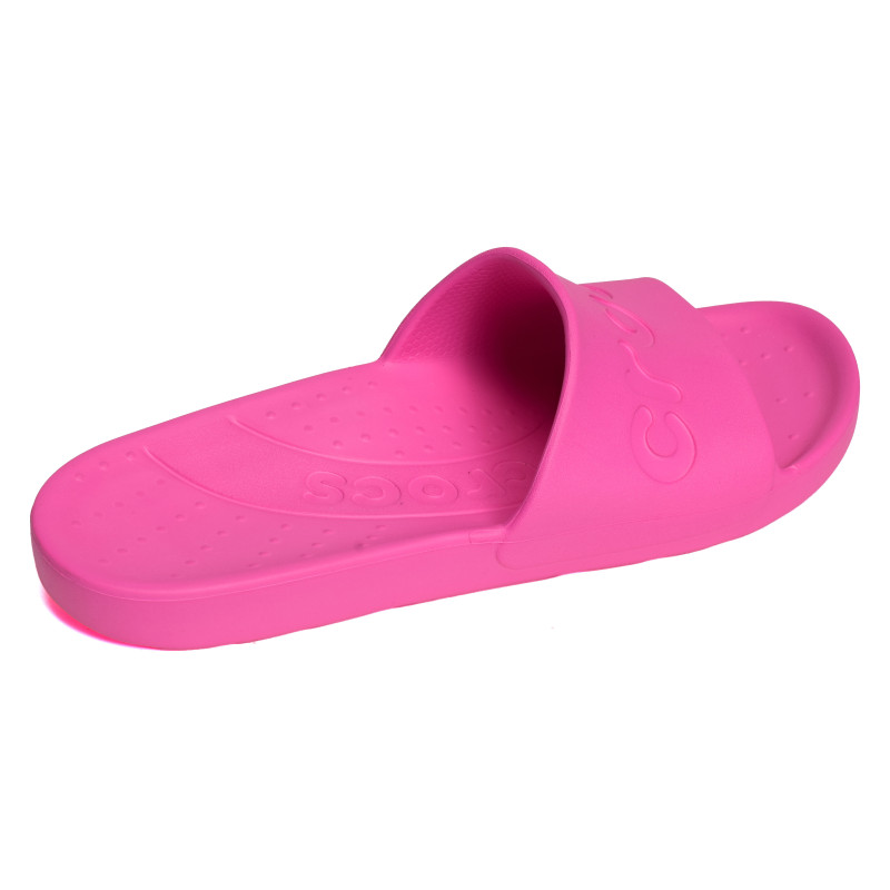 CROCS SLIDE Rose Fluo, Claquettes Crocs