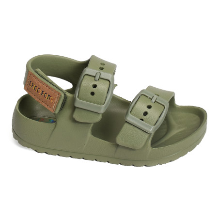 SURFY BUCKLES BOY Kaki, Sandalettes Shoopom