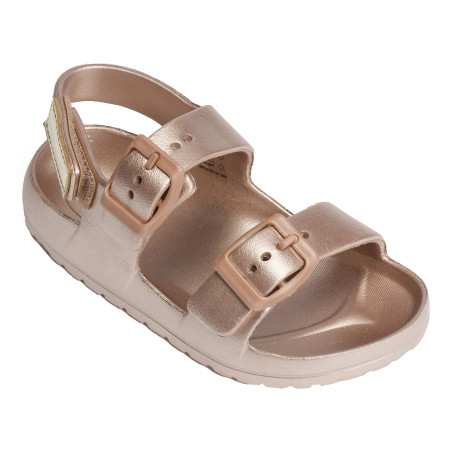 SURFY BUCKLES GIRL Rose Or, Sandalettes Shoopom