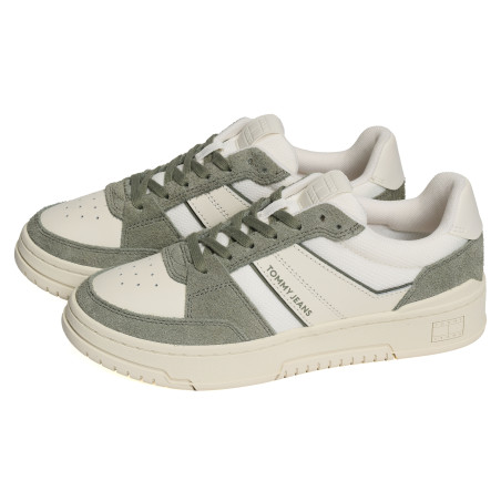 TJM CUPSOLE PODS 1579 Blanc Kaki, Sneakers basses Tommy Hilfiger