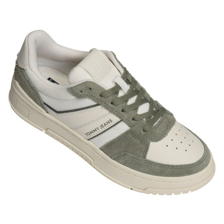 TJM CUPSOLE PODS 1579 Blanc Kaki, Sneakers basses Tommy Hilfiger