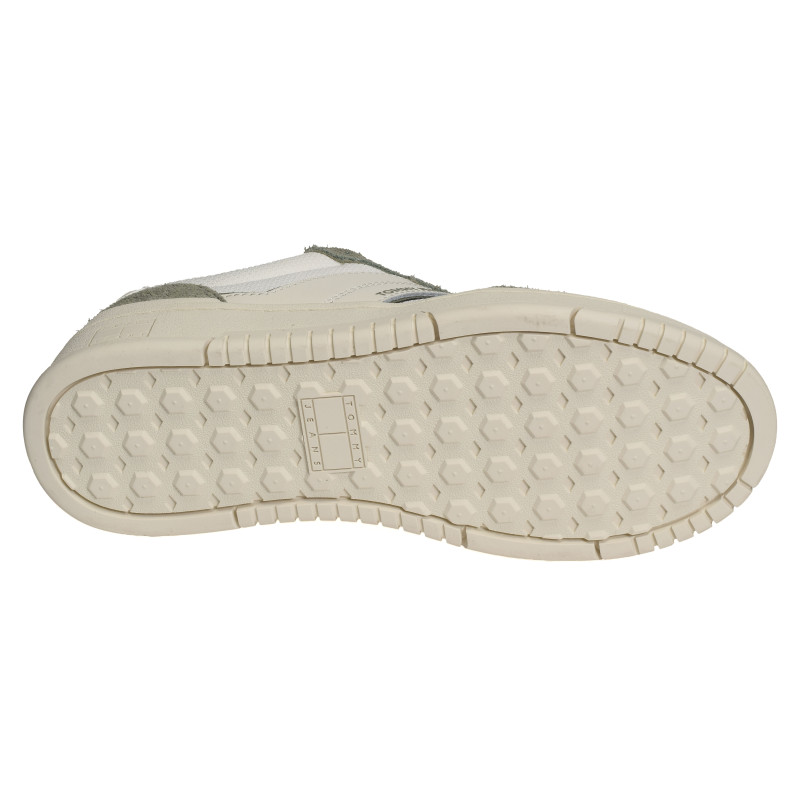 TJM CUPSOLE PODS 1579 Blanc Kaki, Sneakers basses Tommy Hilfiger